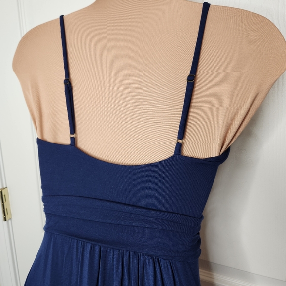 Tart Sleeveless Spaghetti Strap Maxi Dress Navy Blue Size XS - Picture 4 of 7